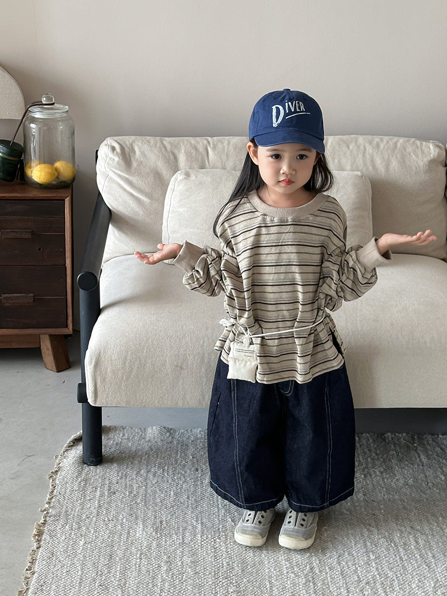 カラフルボーダー長袖Tシャツ
