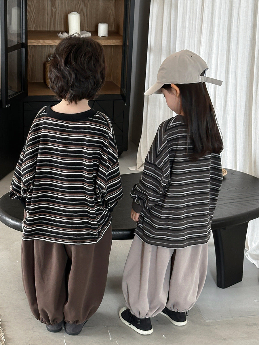 カラフルボーダー長袖Tシャツ