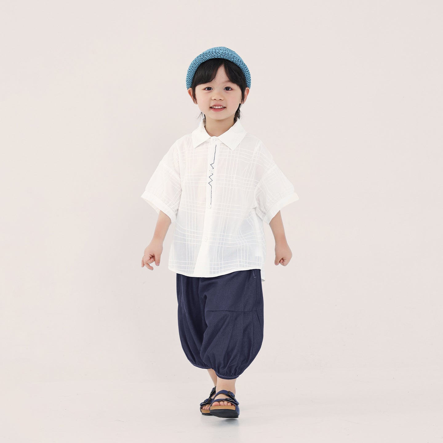 前立て刺繍半袖シャツ