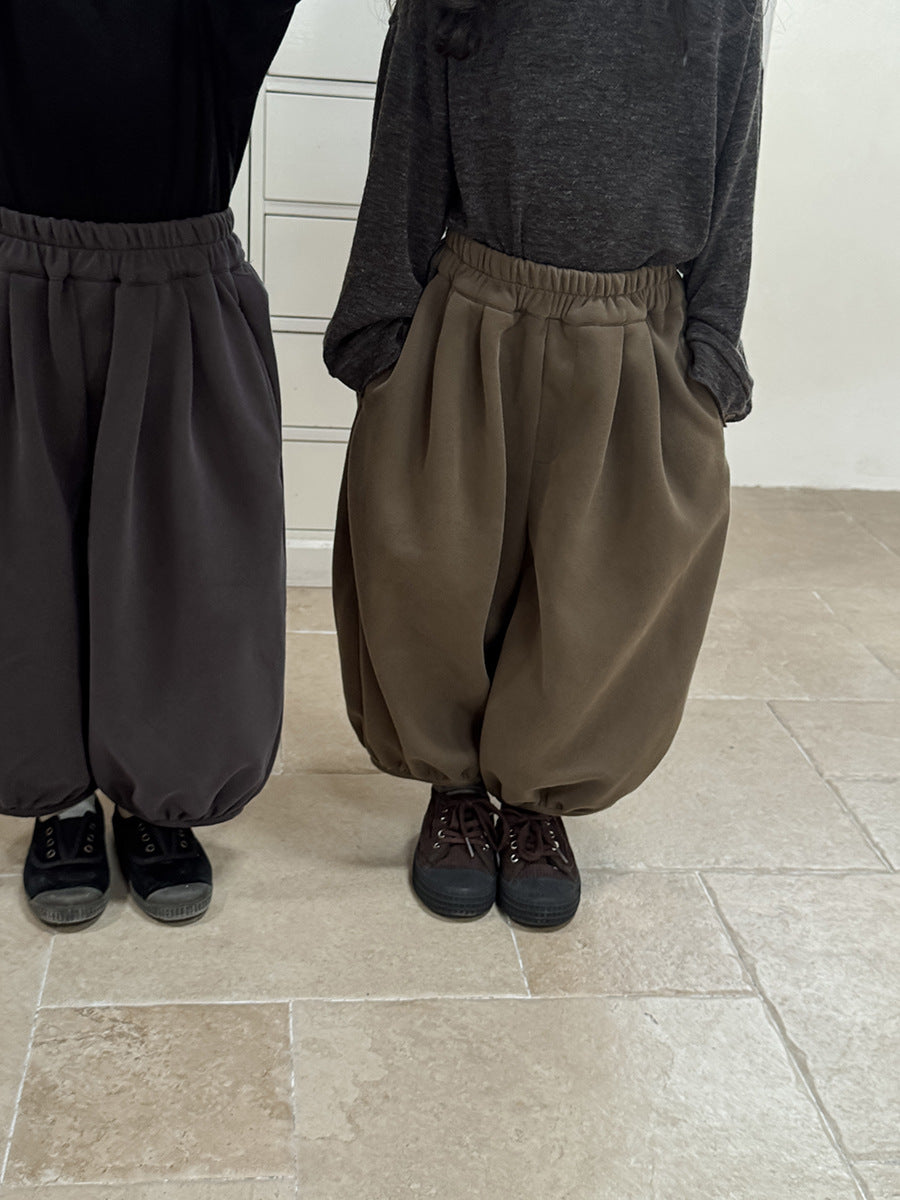 シンプル無地バルーンパンツ