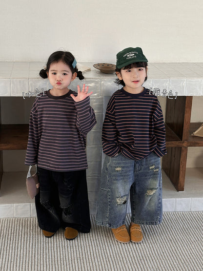 ボーダーカットソー