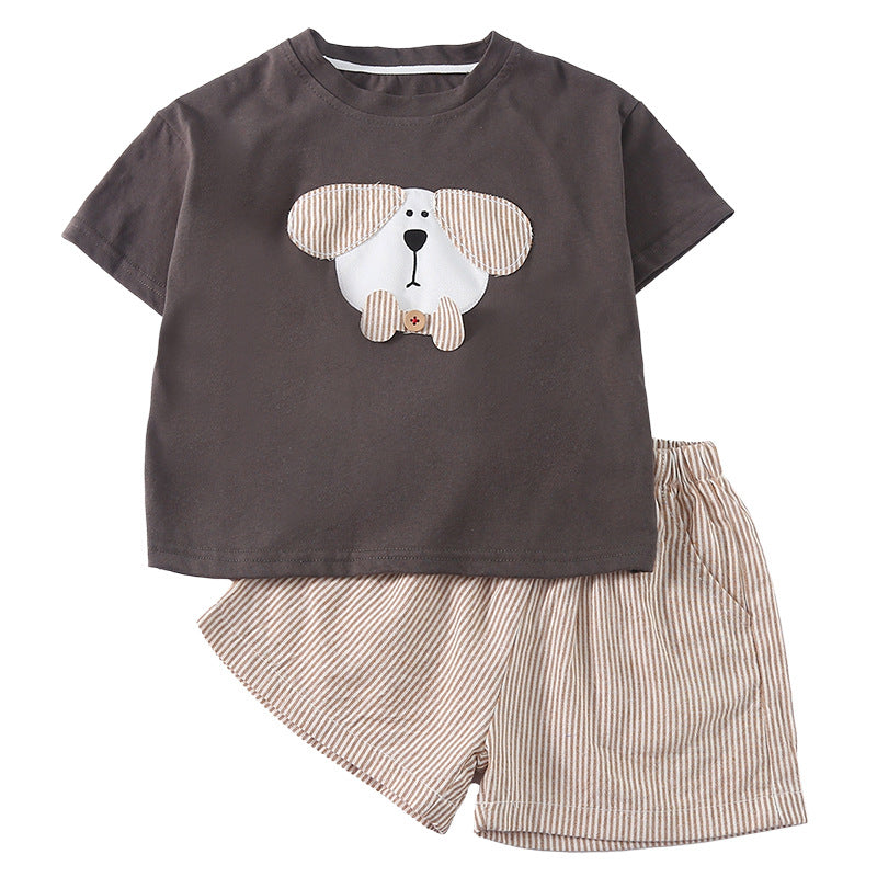 アニマルワッペンTシャツ&ショーツセット