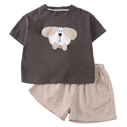 アニマルワッペンTシャツ&ショーツセット