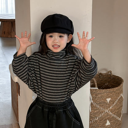 カシミア風ボーダートップス