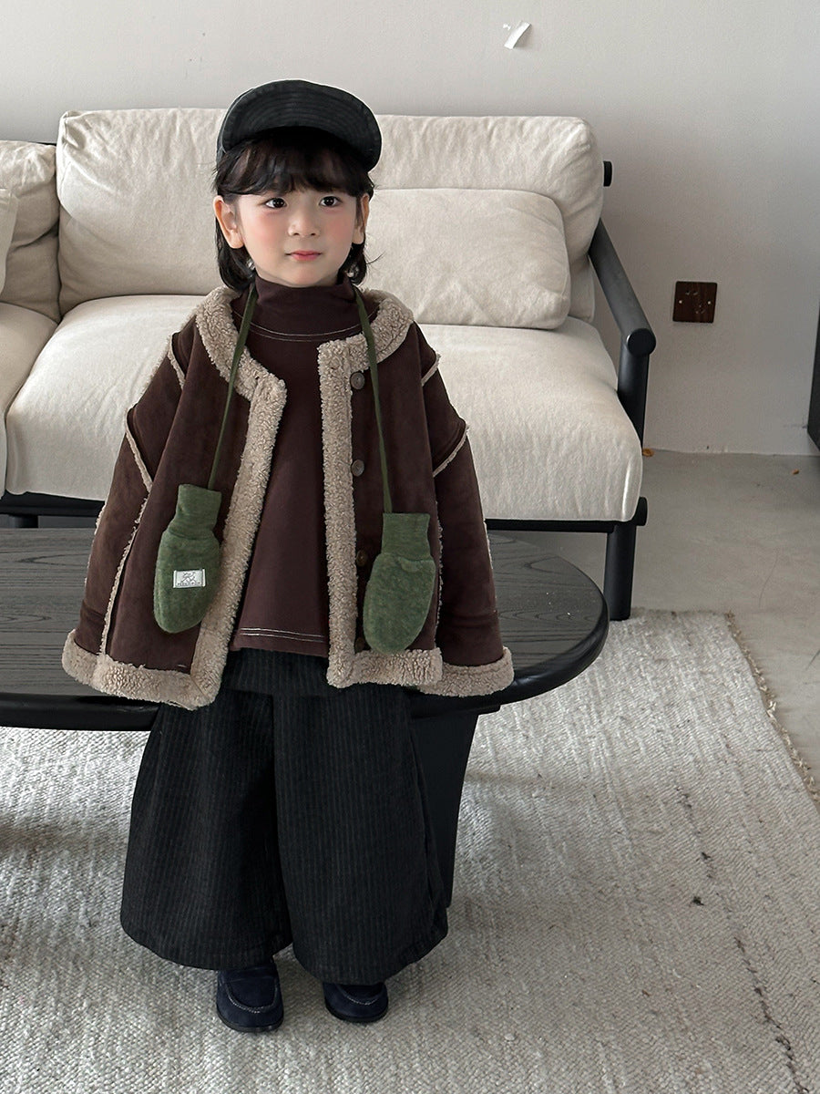 Patchwork Boa Piping Jacket