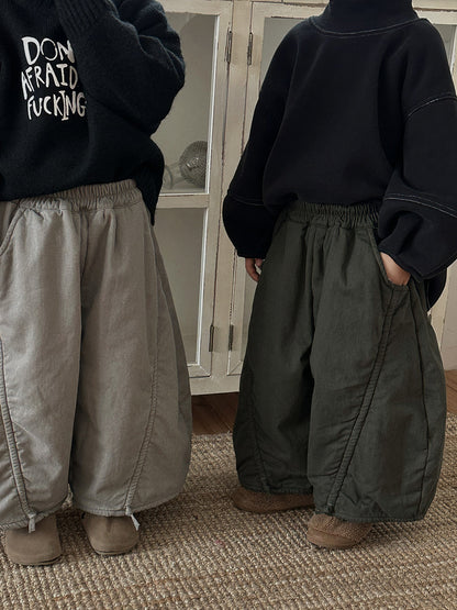 裏ボアワイドシルエットパンツ