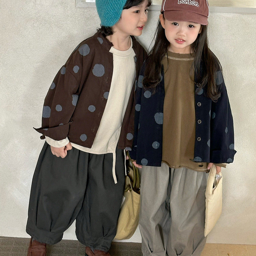 裾ギャザーウォッシュ加工テーパードパンツ