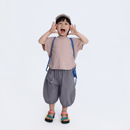竹節棉コットン半袖T