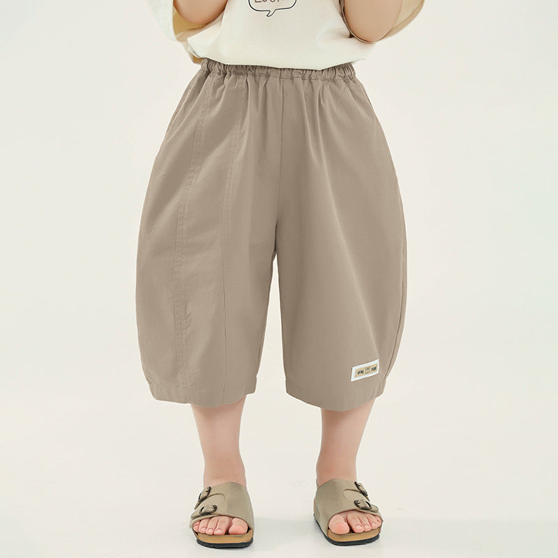 裾タグ付き7分丈パンツ