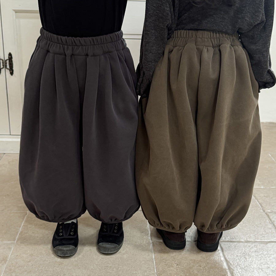 シンプル無地バルーンパンツ
