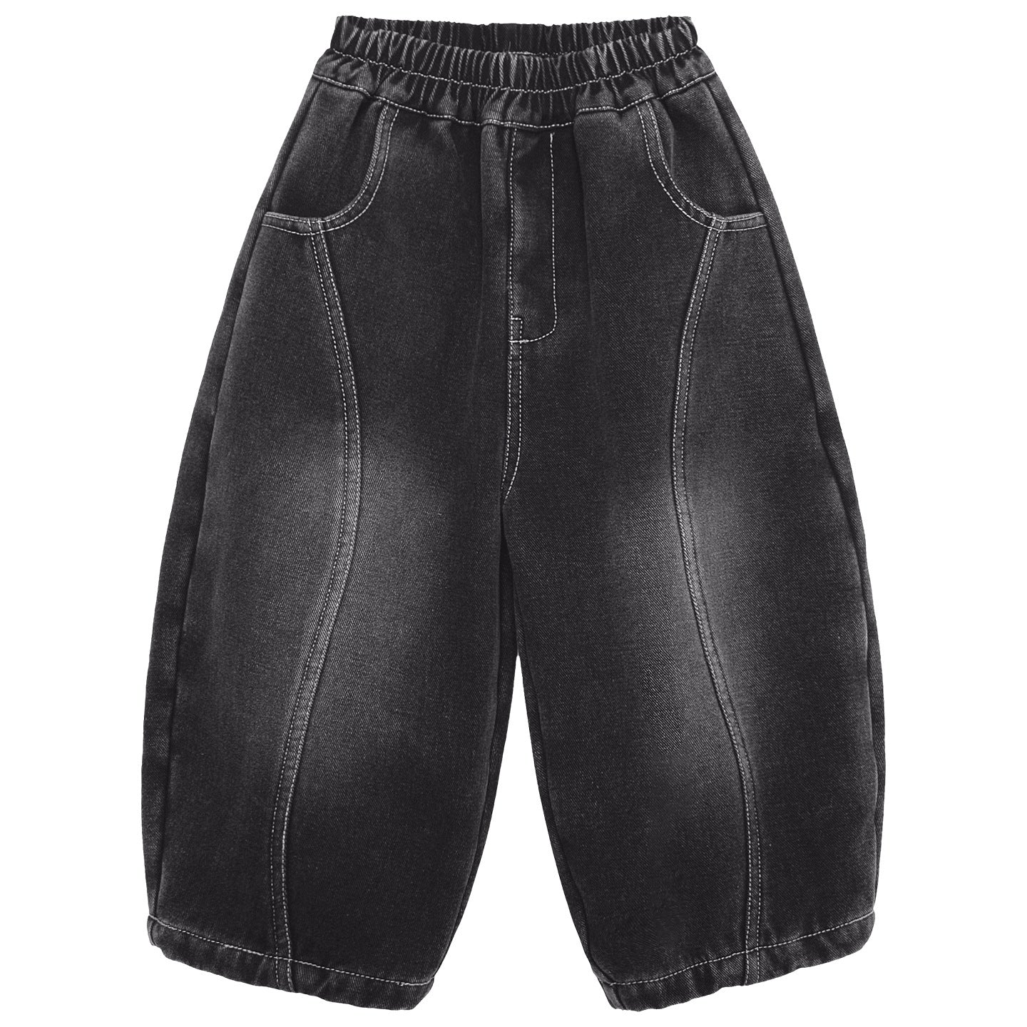 ヴィンテージ加工裏ボアデニムパンツ