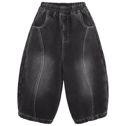 ヴィンテージ加工裏ボアデニムパンツ