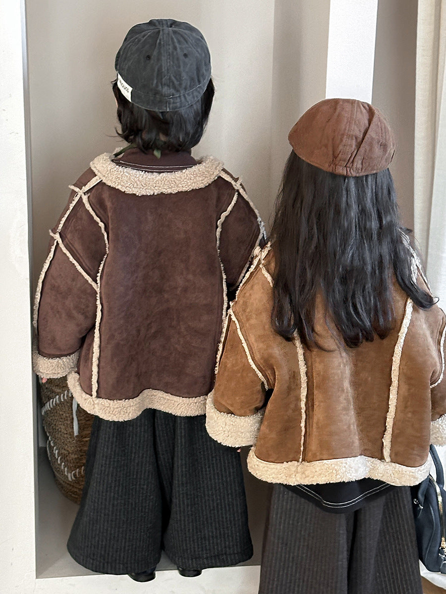 Patchwork Boa Piping Jacket