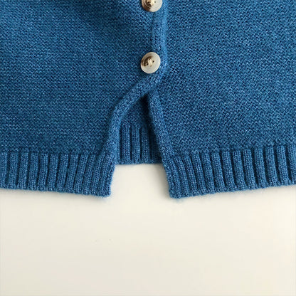 前スリットVネックニットベスト