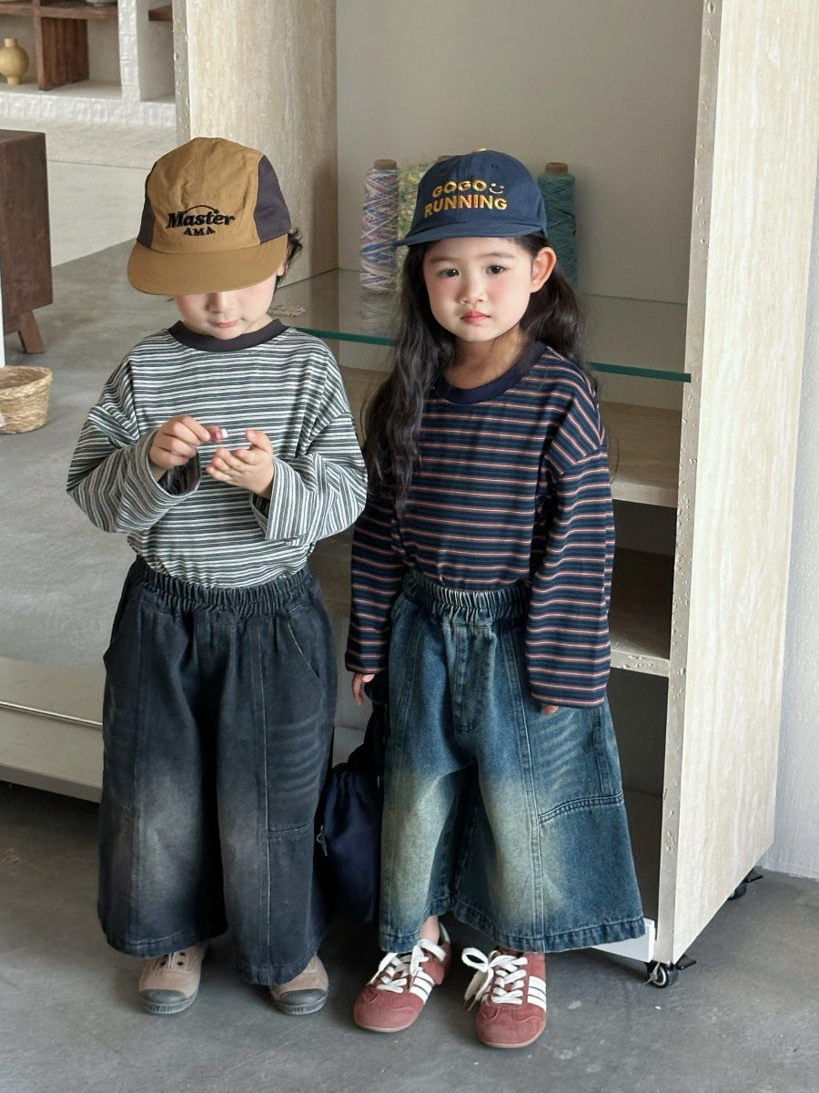 ボーダーカットソー