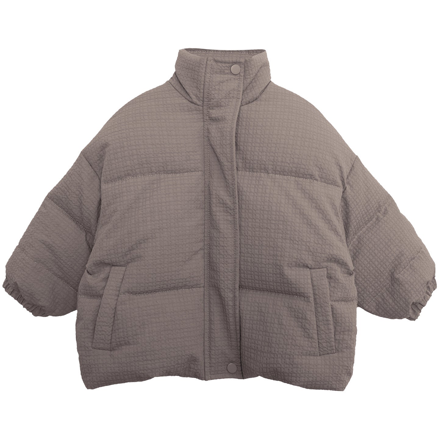 テクスチャード中綿ジャケット