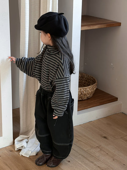 カシミア風ボーダートップス