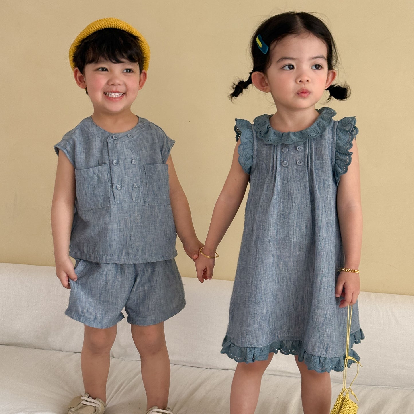 ブルー系タンクトップセット＆ワンピース