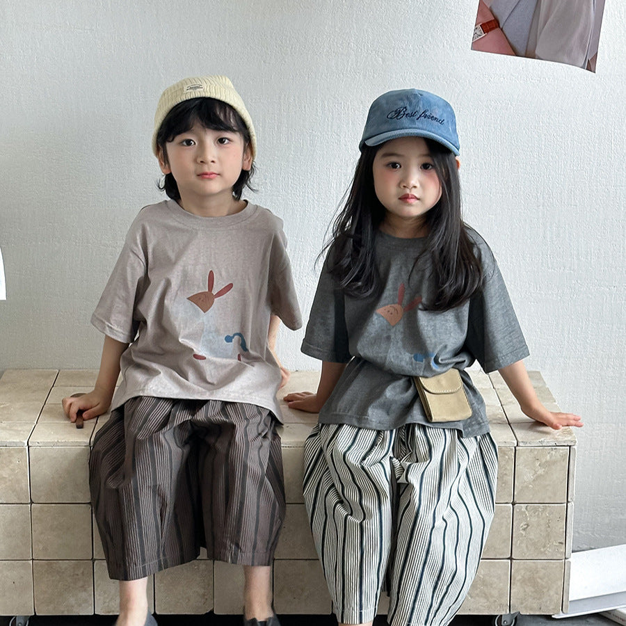 ロバプリント半袖Tシャツ
