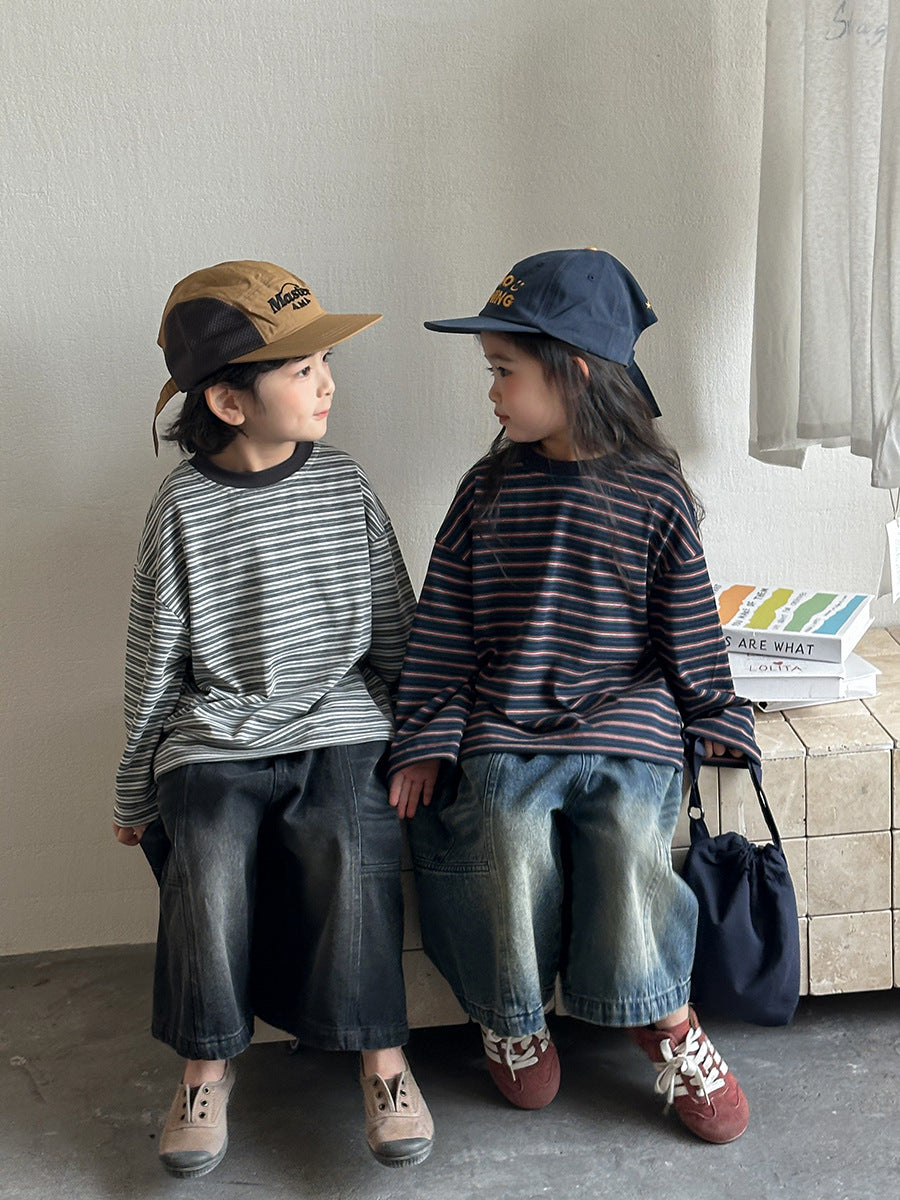 ボーダーカットソー