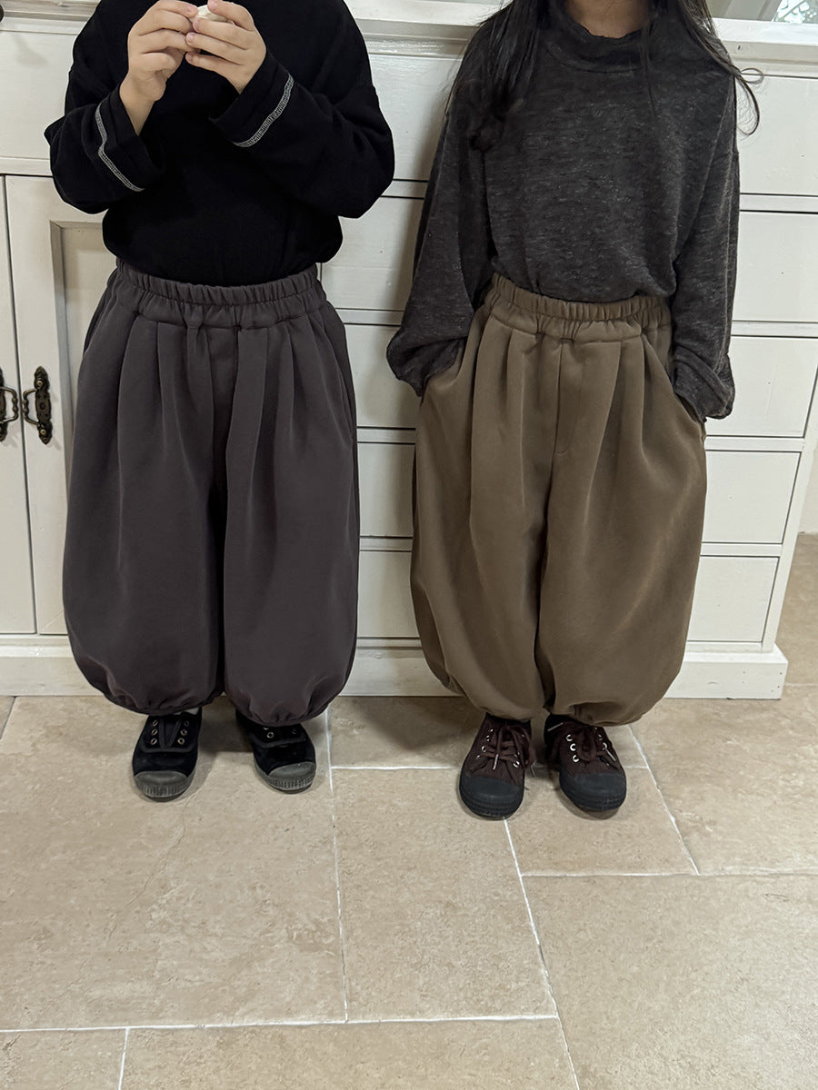 シンプル無地バルーンパンツ