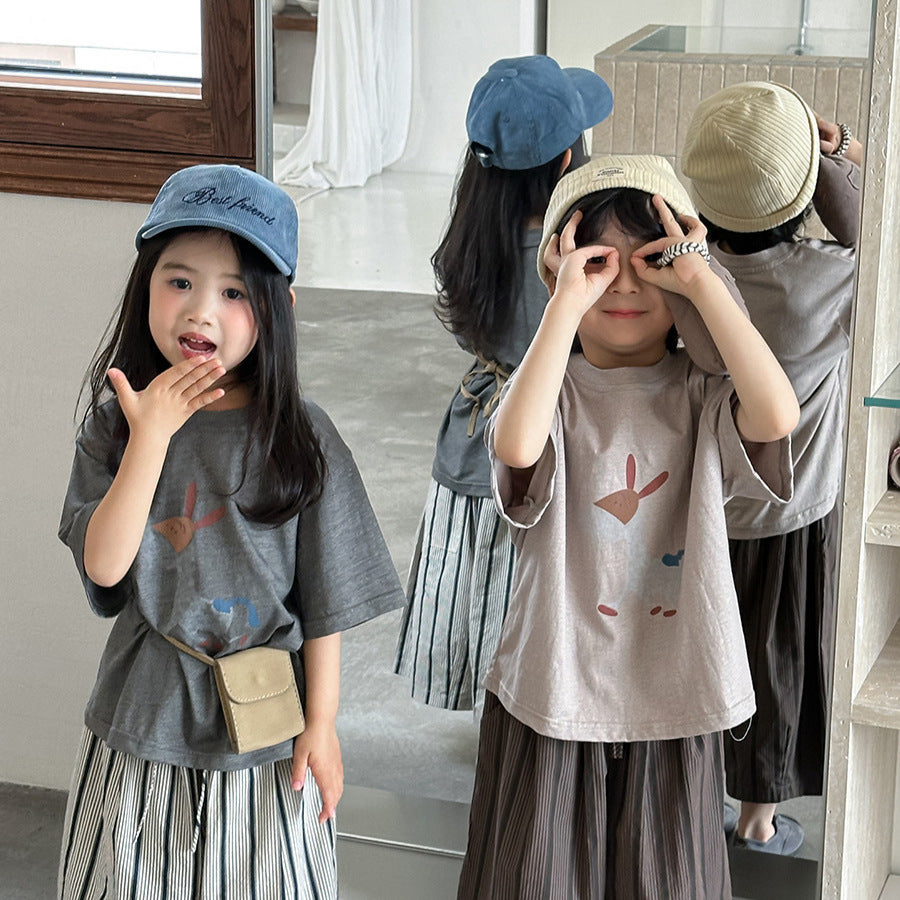 ロバプリント半袖Tシャツ