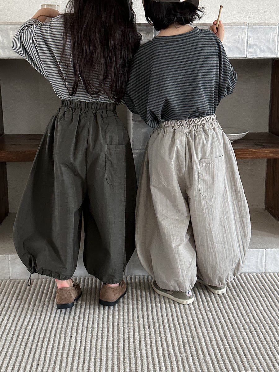 大胆シルエット無地ワイドパンツ