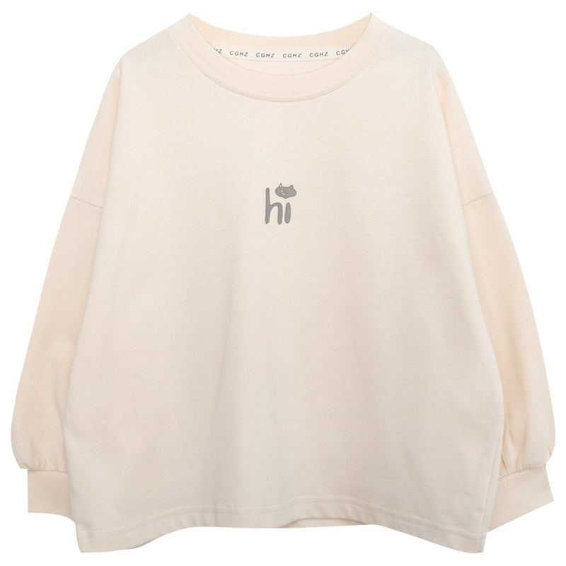 純棉クルーネックTシャツ