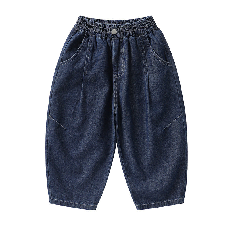薄手デニムロングパンツ