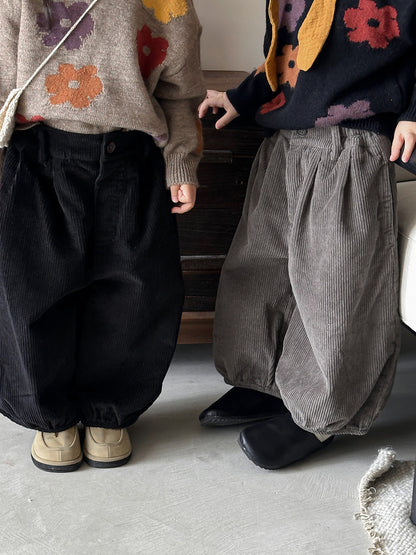 ぽっちゃりコーデュロイパンツ