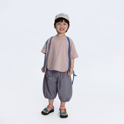 竹節棉コットン半袖T