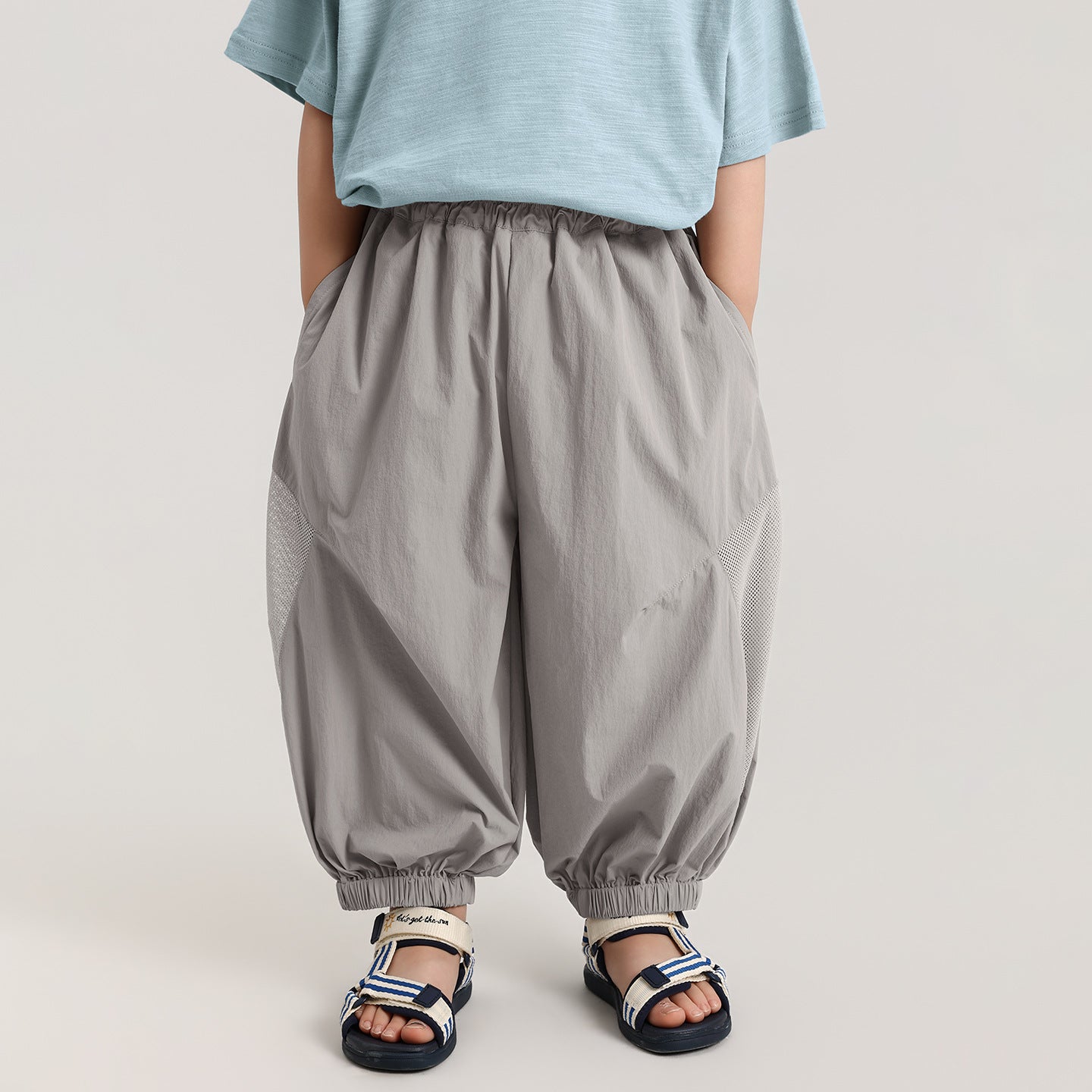メッシュ切替速乾ゴムパンツ