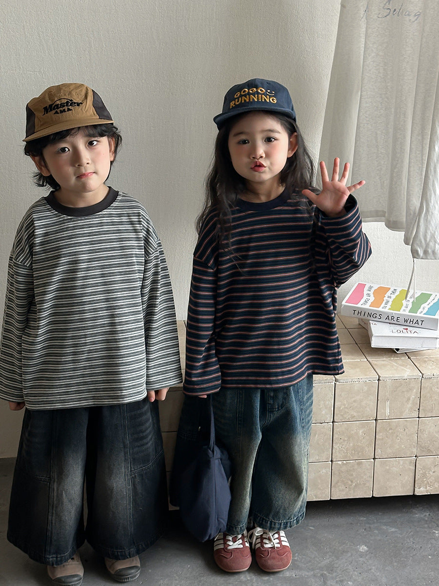 ボーダーカットソー