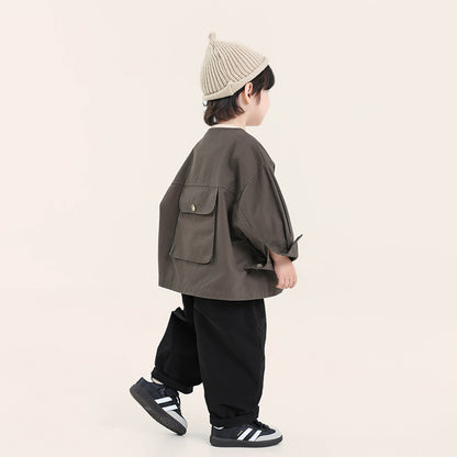 バックポケットノーカラージャケット