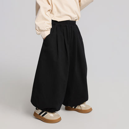 バルーン純綿ロングパンツ