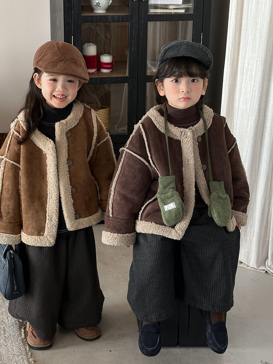 Patchwork Boa Piping Jacket