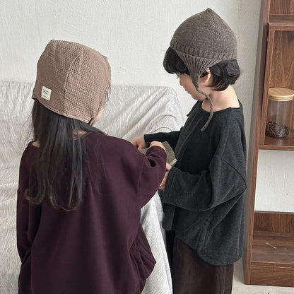 シンプル無地長袖Tシャツ