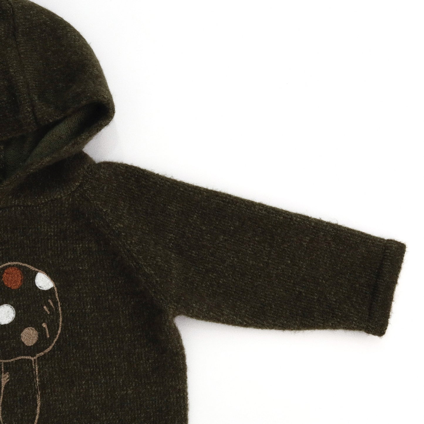 きのこプリントニットパーカー