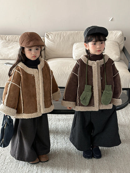 Patchwork Boa Piping Jacket