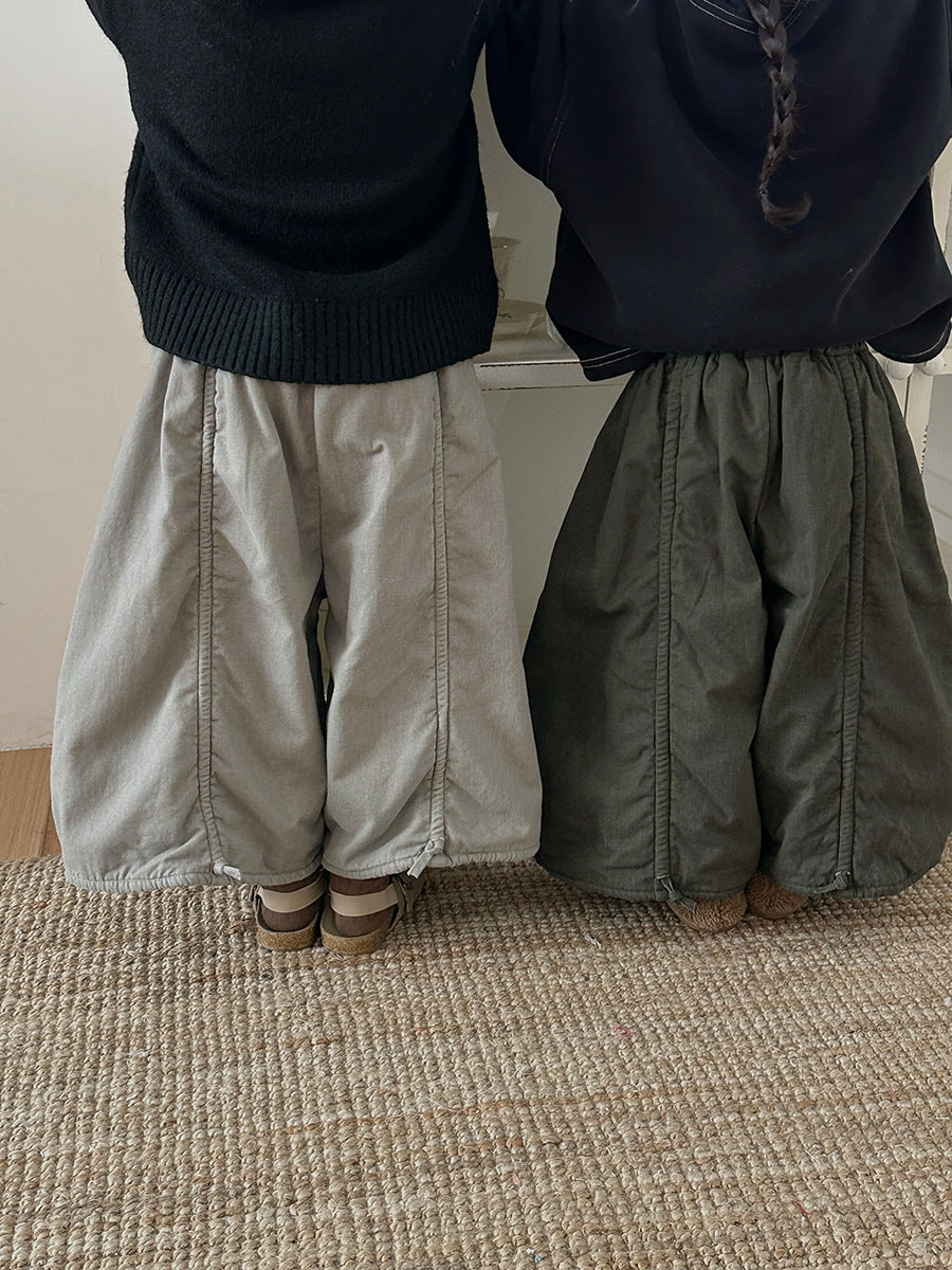 裏ボアワイドシルエットパンツ