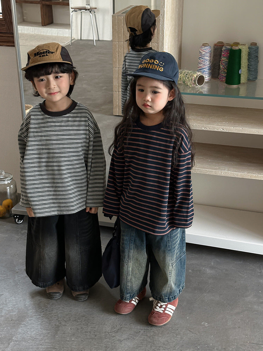 ボーダーカットソー