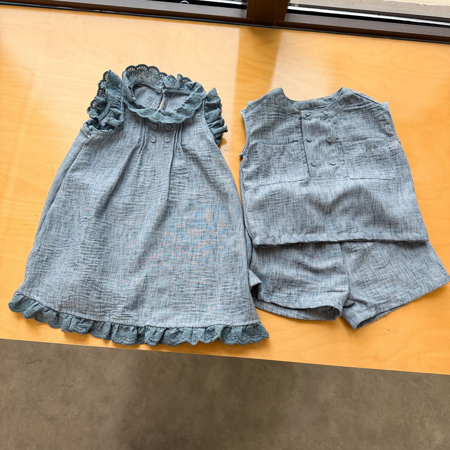 ブルー系タンクトップセット＆ワンピース