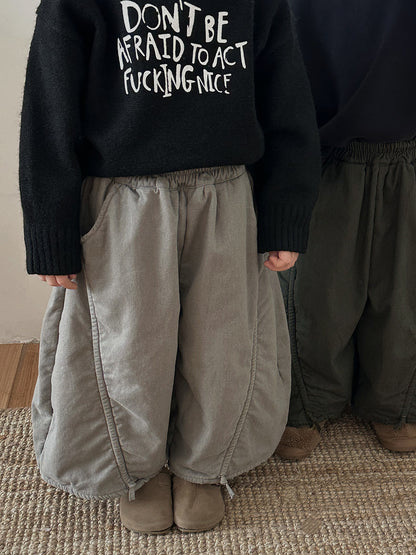 裏ボアワイドシルエットパンツ