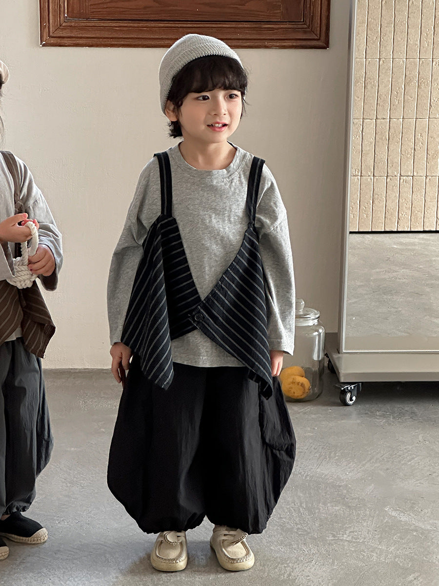 大胆シルエット無地ワイドパンツ