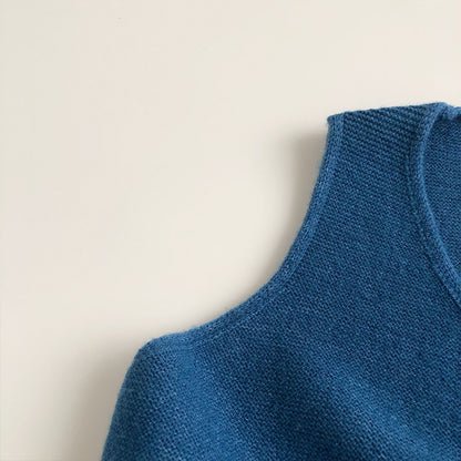 前スリットVネックニットベスト