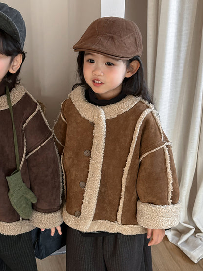 Patchwork Boa Piping Jacket