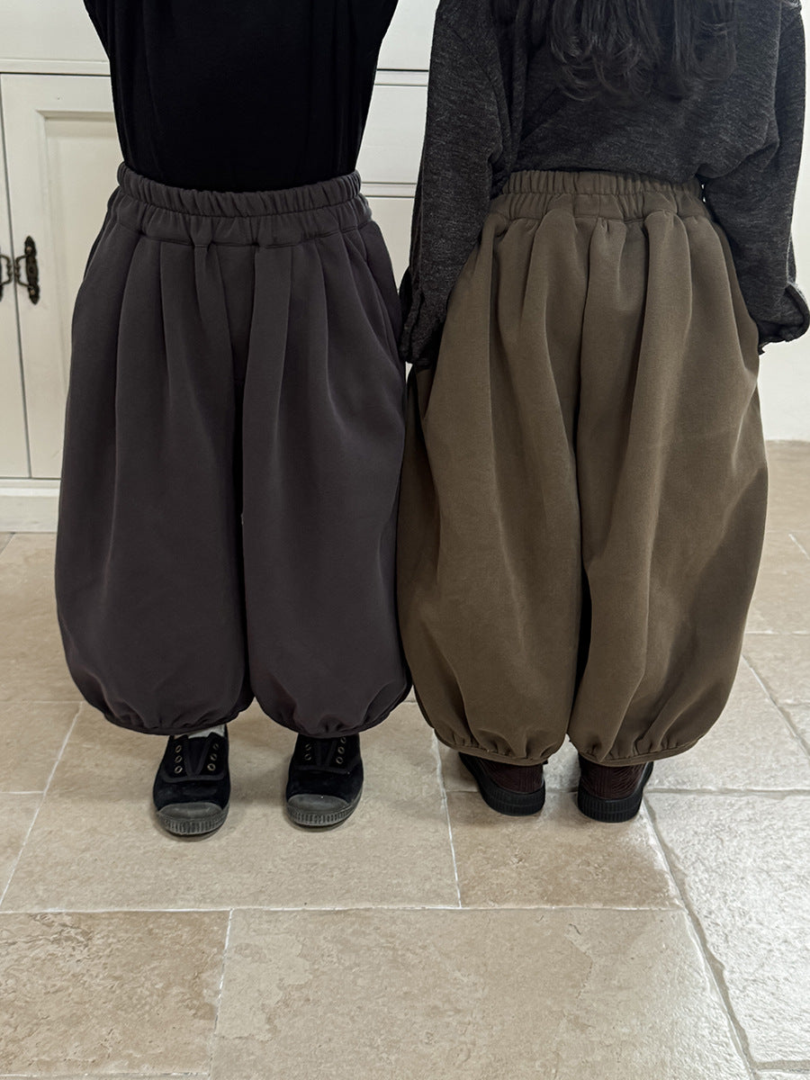 シンプル無地バルーンパンツ