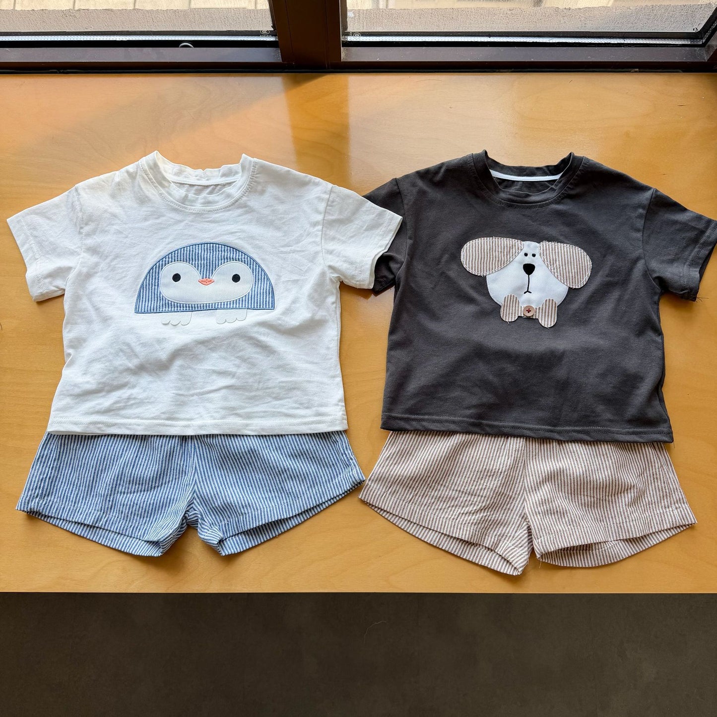 アニマルワッペンTシャツ&ショーツセット