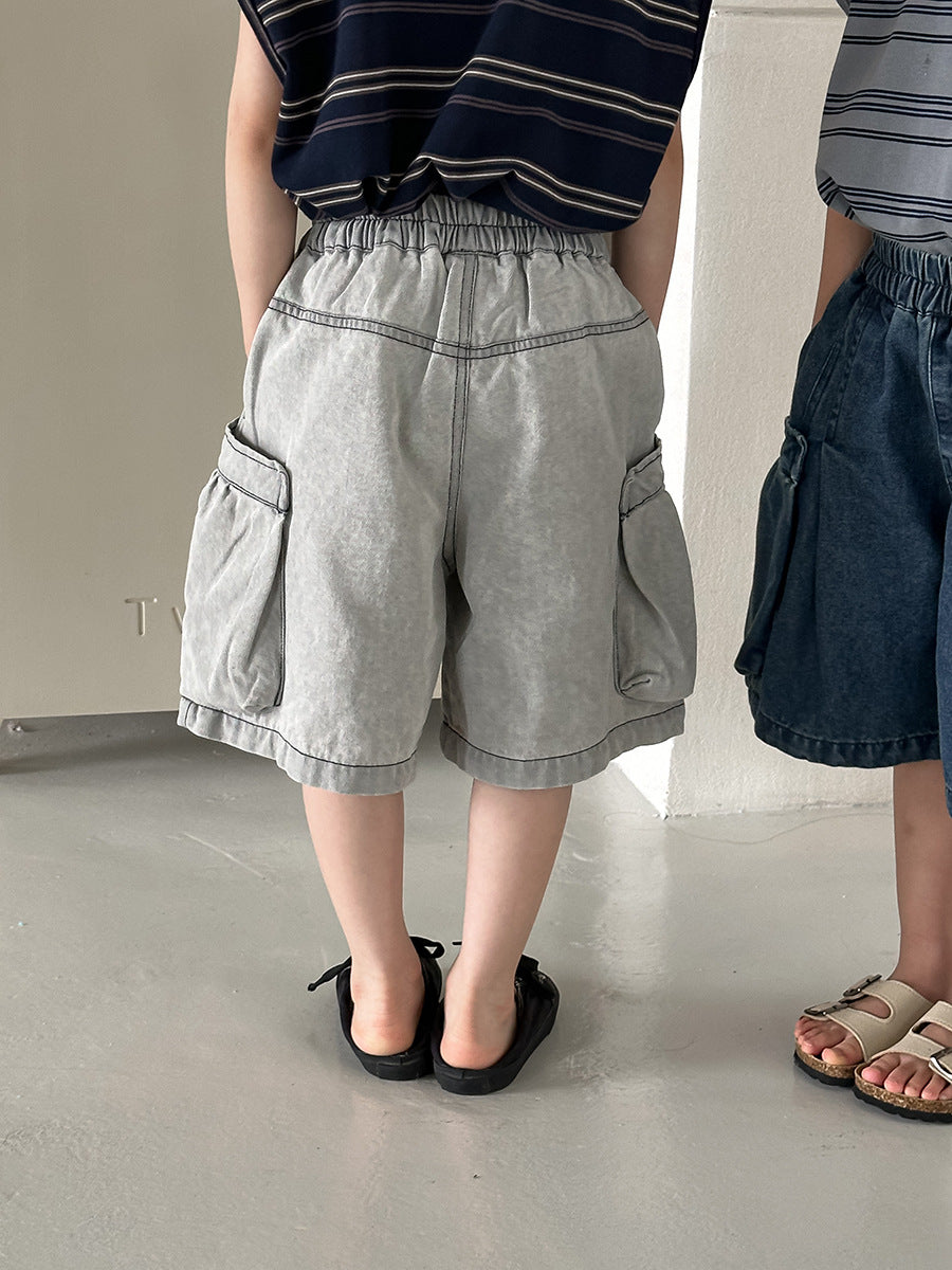 立体ポケットデニムパンツ