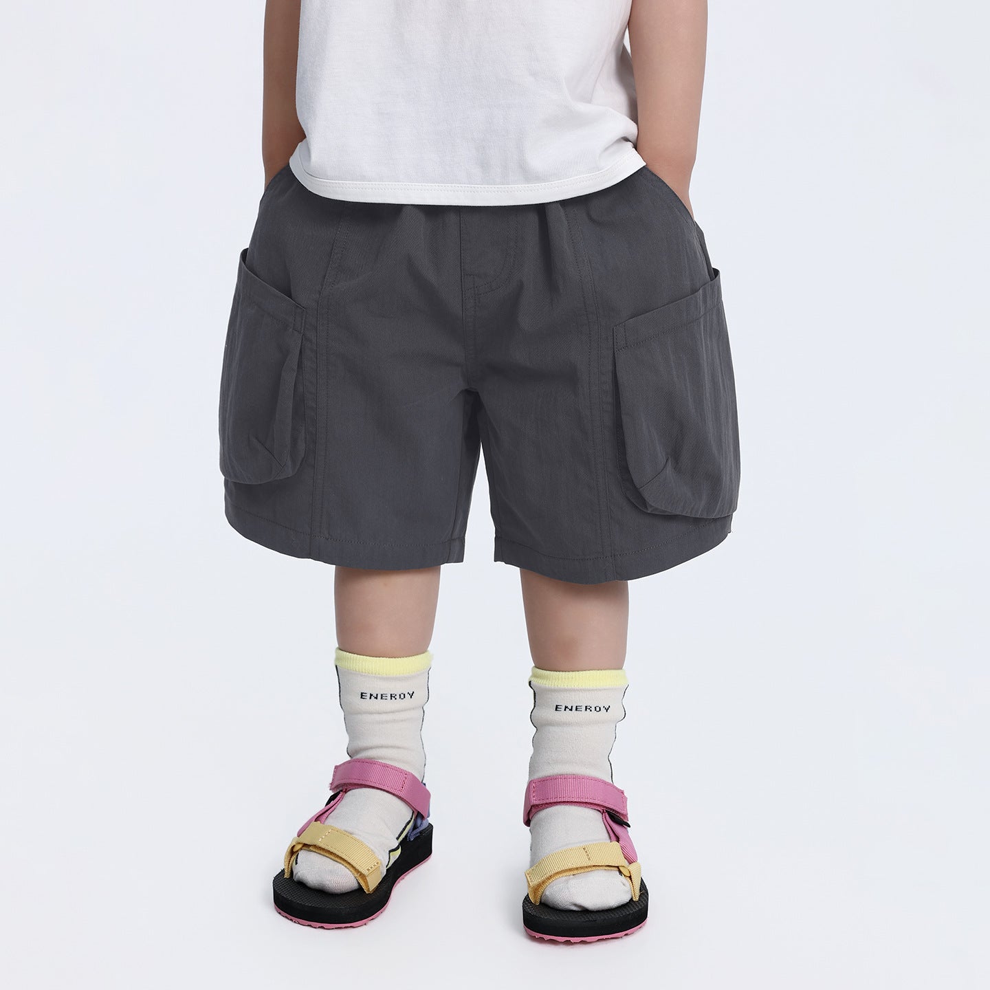 斜め立体大ポケットハーフパンツ